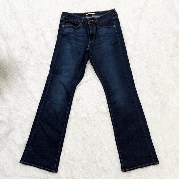 Women Levi's Classic Bootcut Denim Jeans Mid Rise in Island Rinse Size 10 - Picture 3 of 10